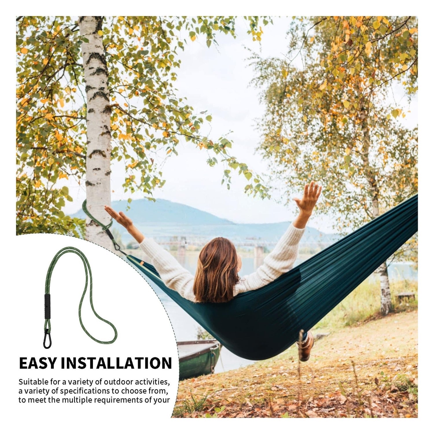 Hard Ropes for Swings - Hanging Kit - for Garden Brand no brand