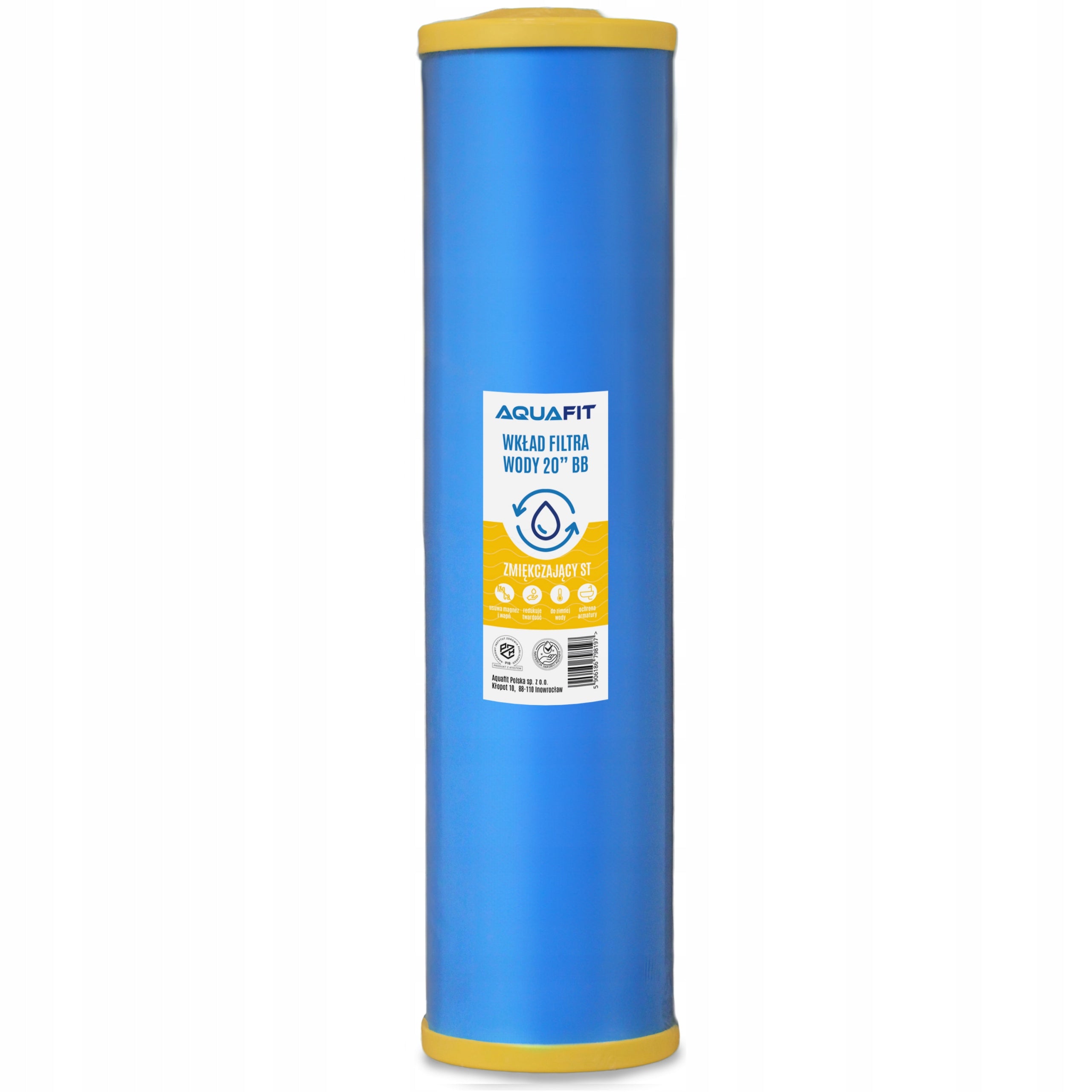 Hard Water Filter Softener Filter Cartridge, Calcium 20 Inch BB Big Blue