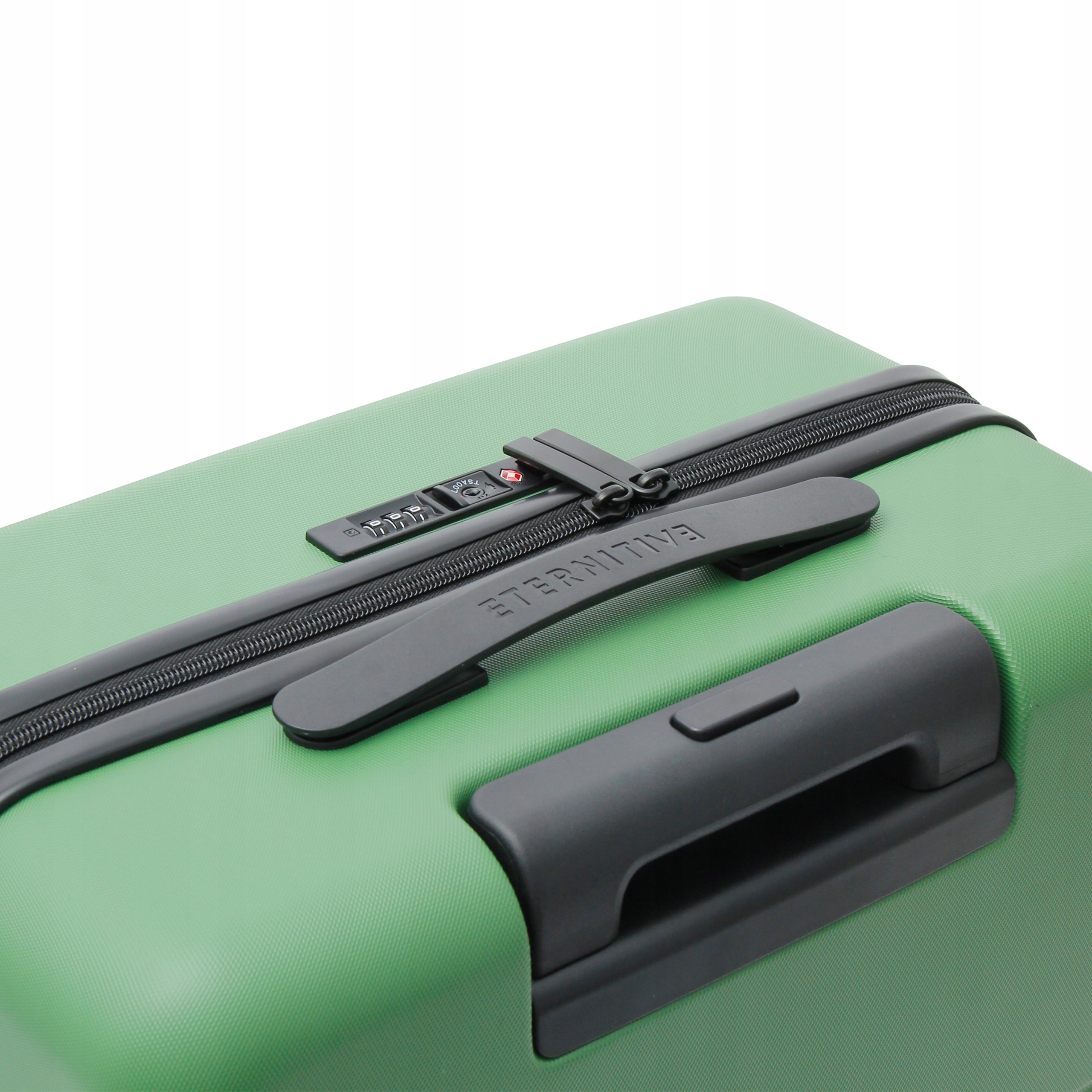 Hard case large Eternitive E2 ABS 97L for 3 weeks TSA green Height 75 cm