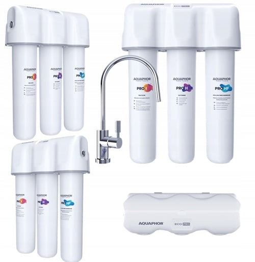 Hard water filter softening under the kitchen sink AQUAPHOR ECO H PRO +faucet Manufacturer code zmiękczający ECO-H-PRO