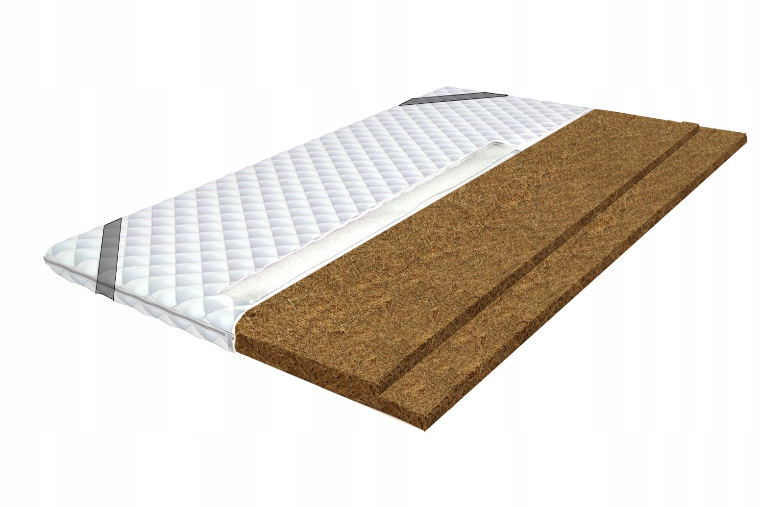 Hardening cover 2x COCONUT 140x200, H4, Topper for mattress and couch;