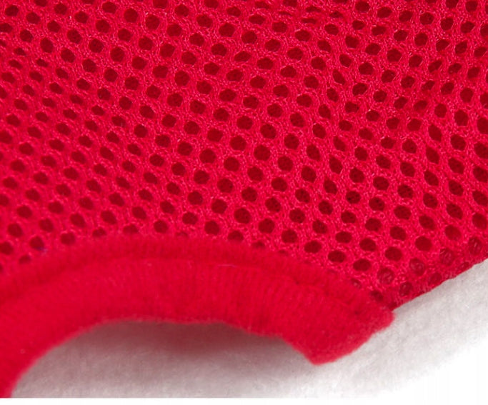 Harness with leash for small dog cat red S reflective pressure-free Size S