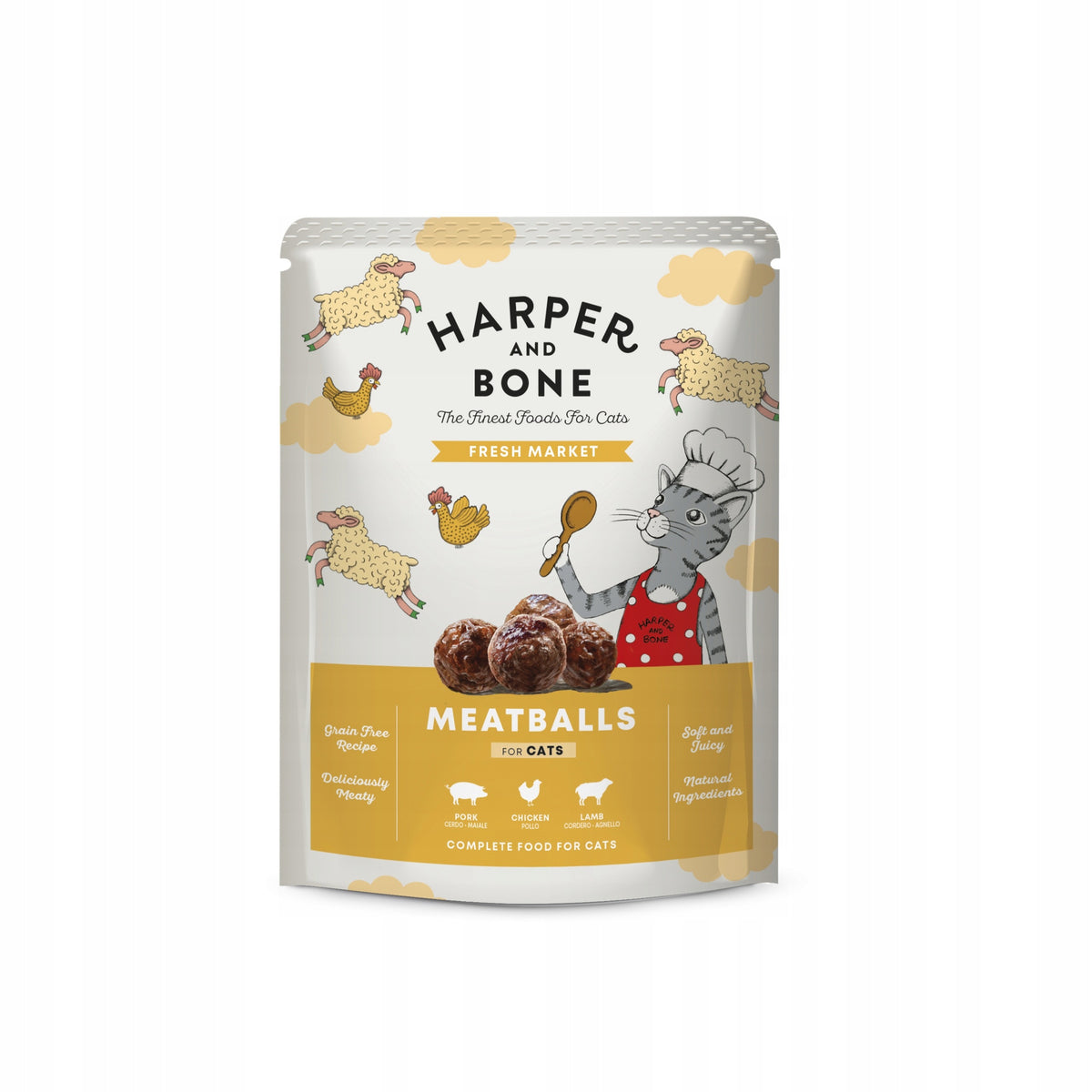 Harper&Bone Cat Pouch Flavors Fresh Market 85 g