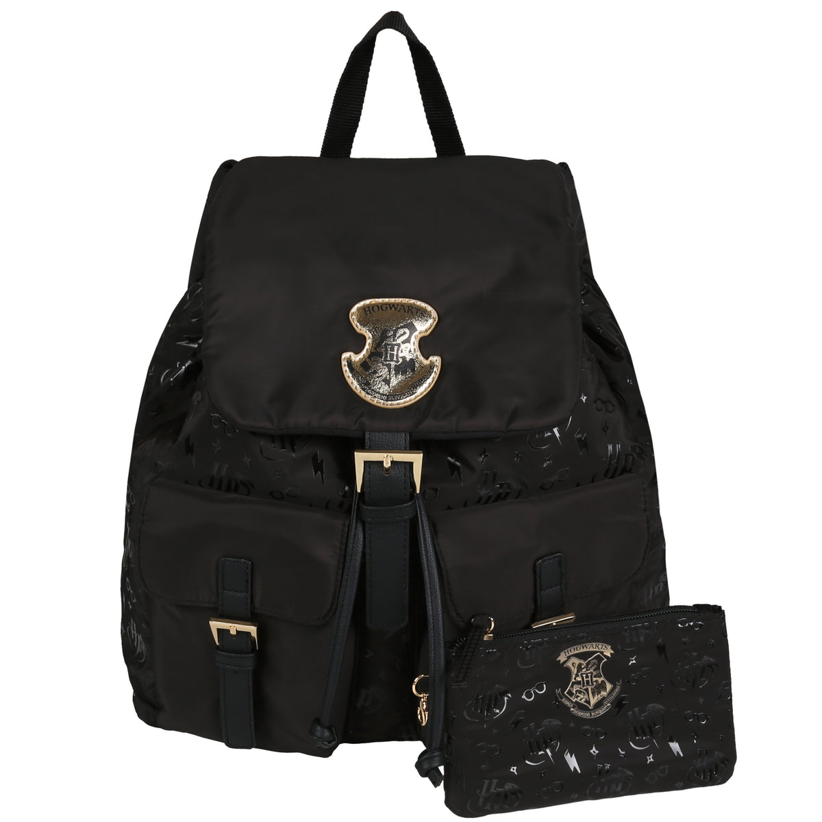 Harry Potter Black Youth Backpack, ROOMY, Urban Backpack with SACHET Packaging status original