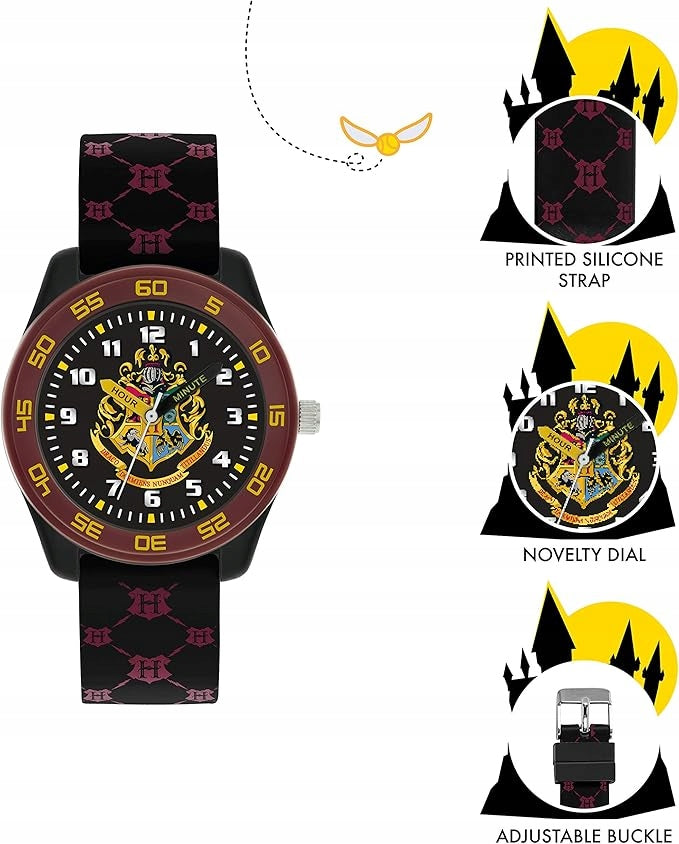 Harry Potter Quartz watch with elastodien bracelet HP9050, black, Pase Functions none