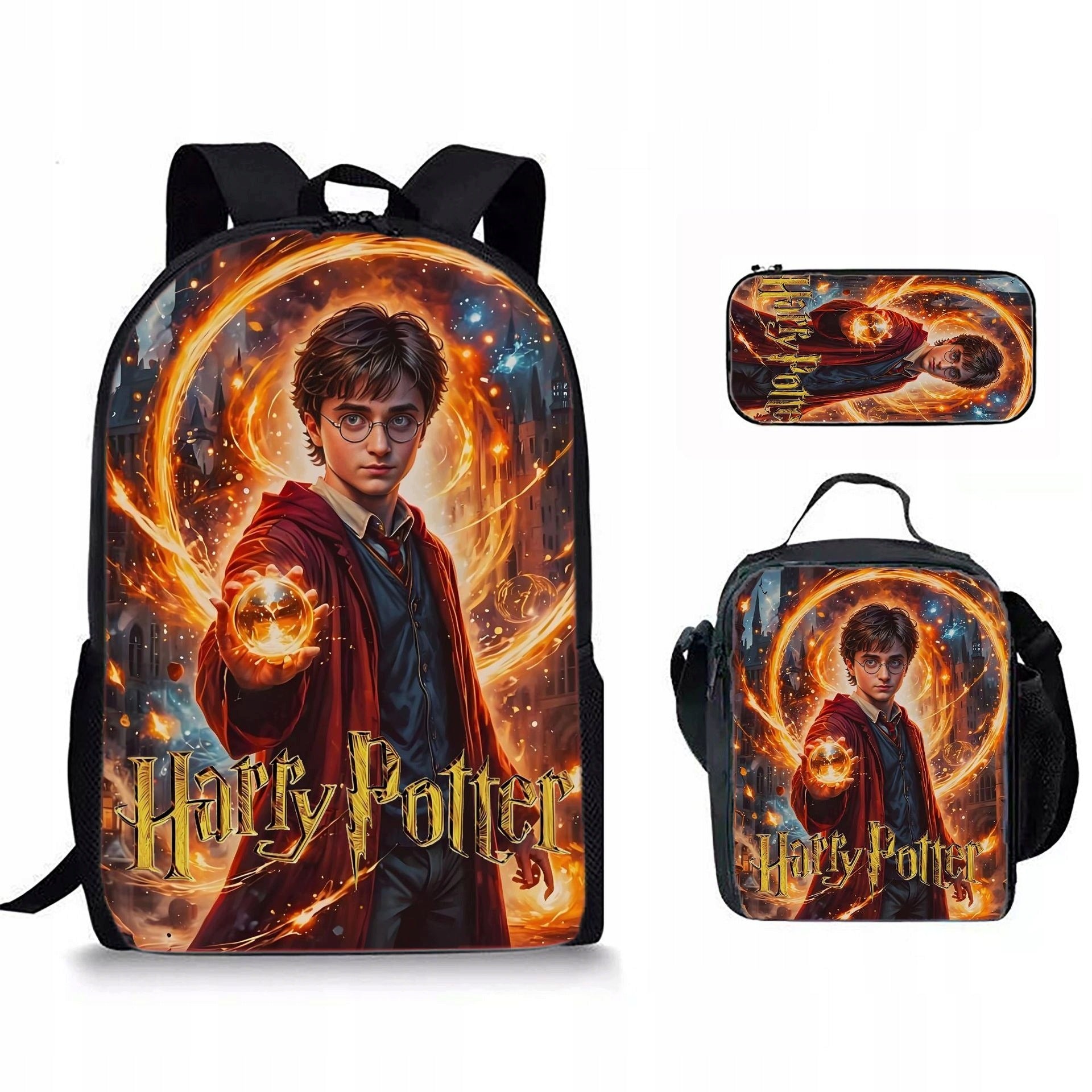 Harry Potter SCHOOL BACKPACK SET A4 PENCIL CASE BAG high quality