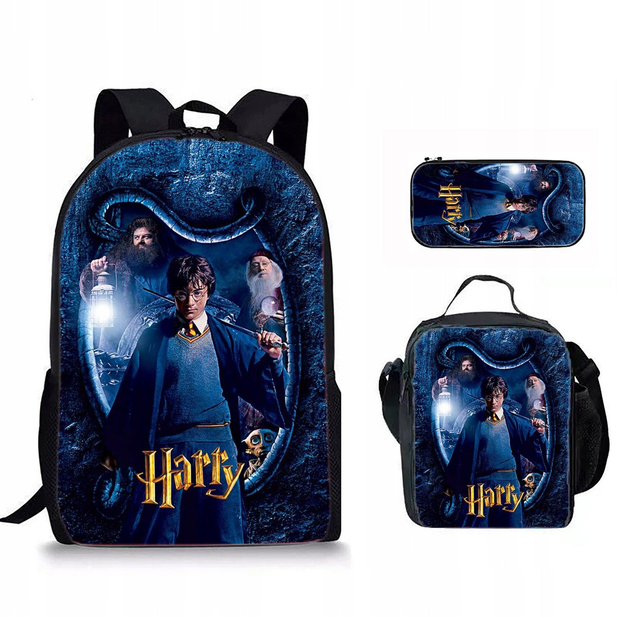 Harry Potter SCHOOL SET BACKPACK A4 PENCIL CASE BAG high quality
