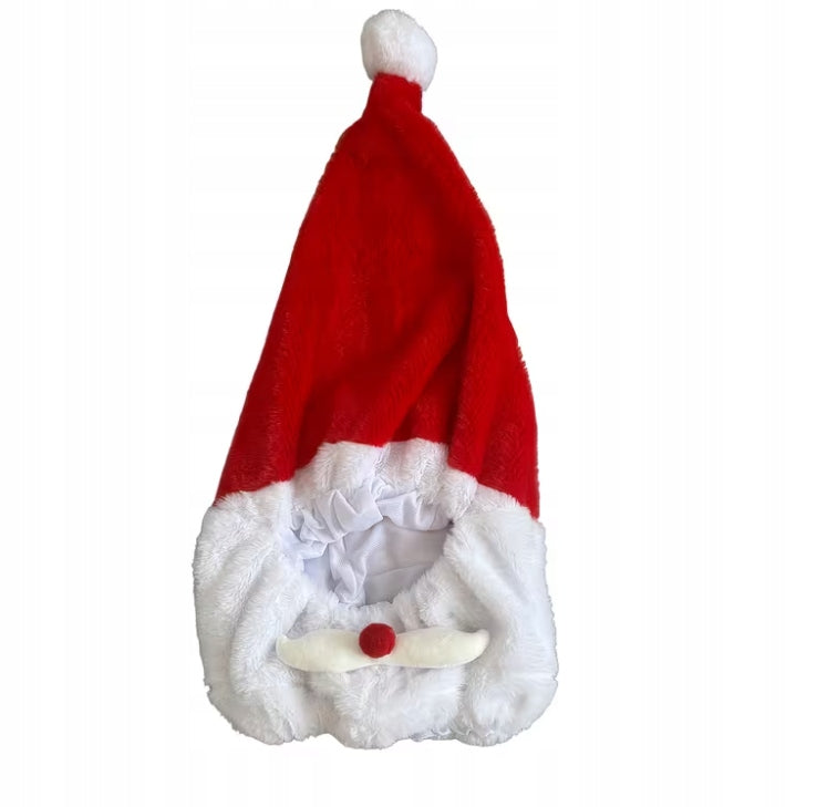 Hat, plush for helmet, cover, COVER, FUNNY GIFT SANTA CLAUS Manufacturer's catalog number mikes