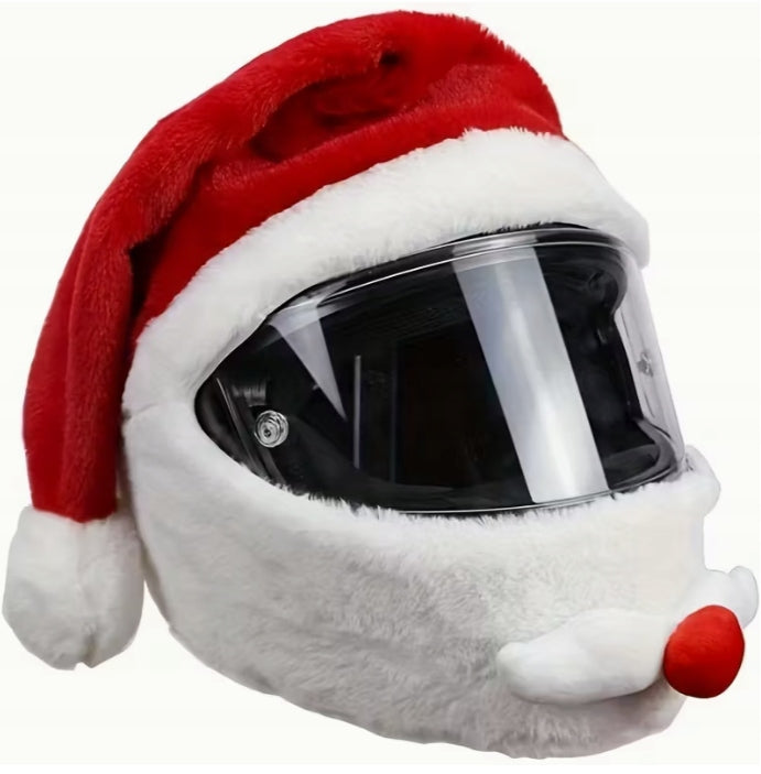Hat, plush for helmet, cover, COVER, FUNNY GIFT SANTA CLAUS