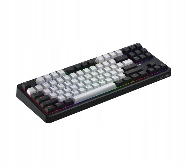 Hator Rockfall 3 TKL Wireless Membrane Keyboard Black Interface USB (Radio 2.4 GHz) Bluetooth USB