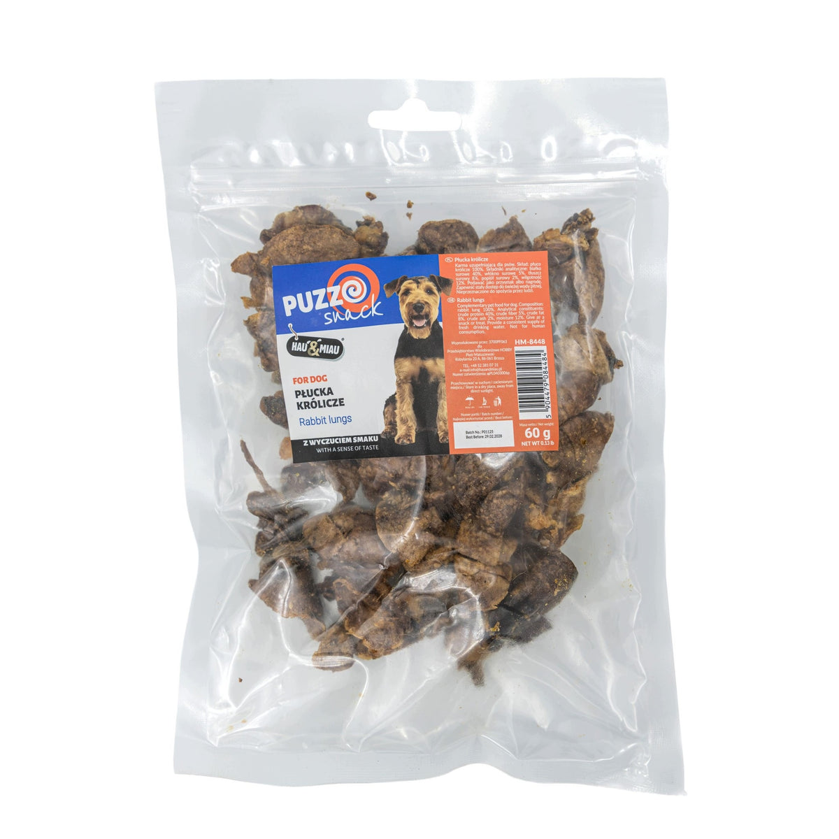 Hau&Miau Puzzo Snack Rabbit Pulp Treat 60 g