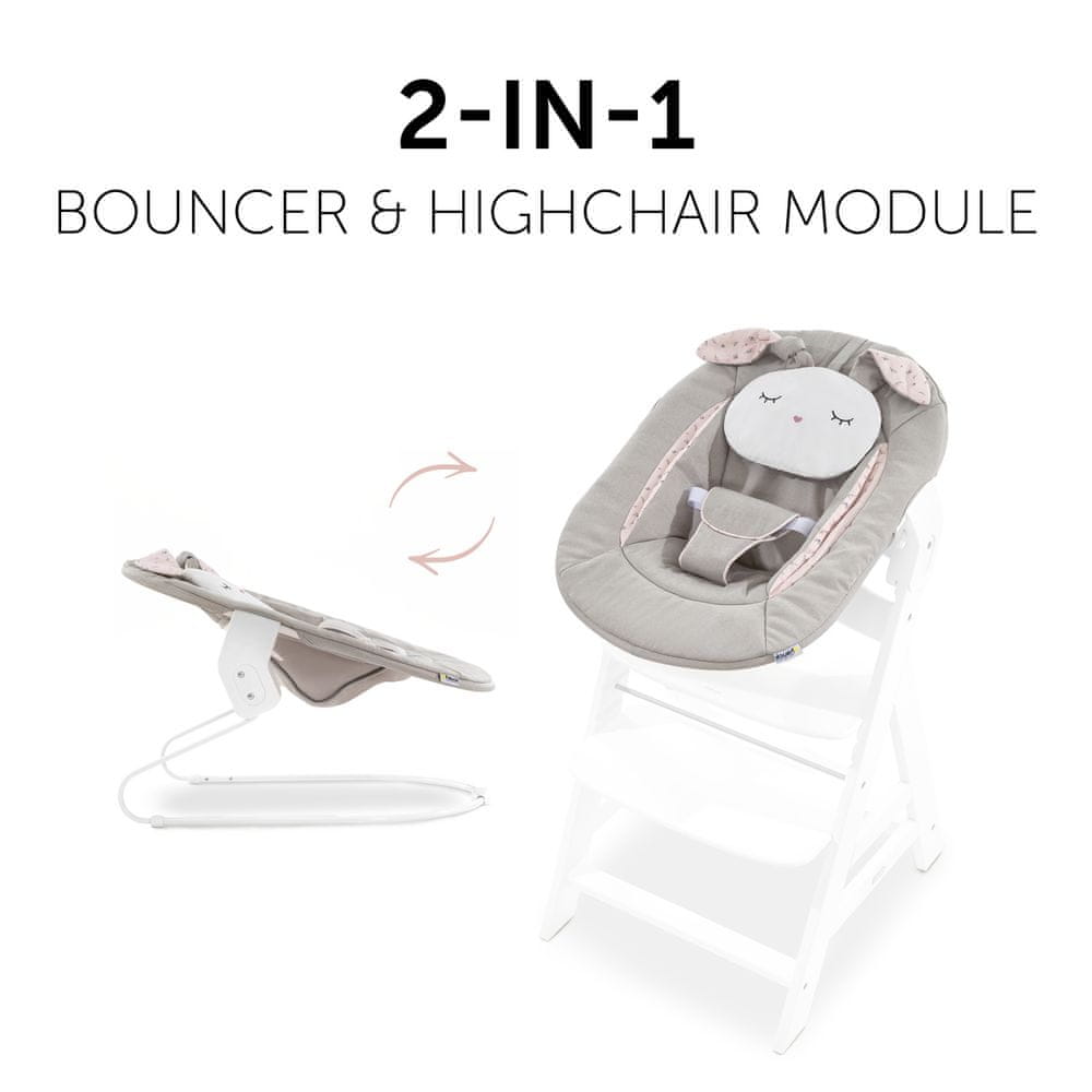 Hauck Alpha 2in1 Powder Bunny Bouncer - Beige Bloom Manufacturer code 4007923661826