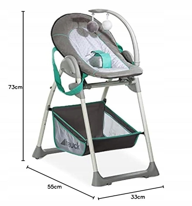 Hauck H66509 High Chair Children's 3in1 Multicolor 53 x 75 x 105 cm Manufacturer code Hauck