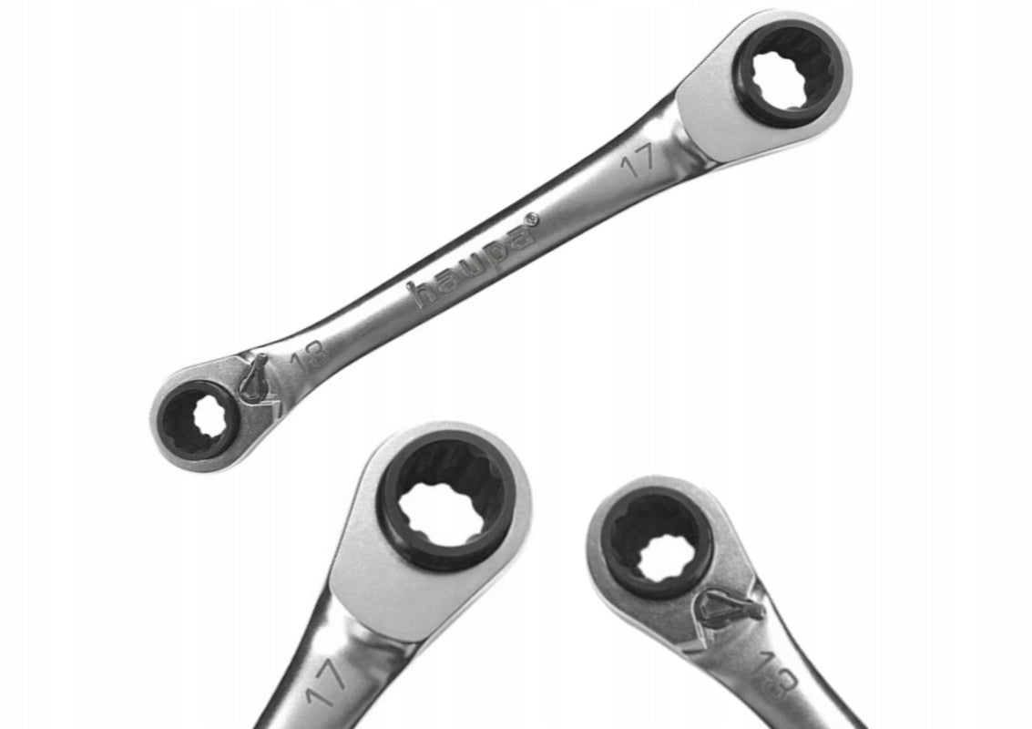 Haupa Ratchet eye wrench 4in1 10x13 + Brand Haupa