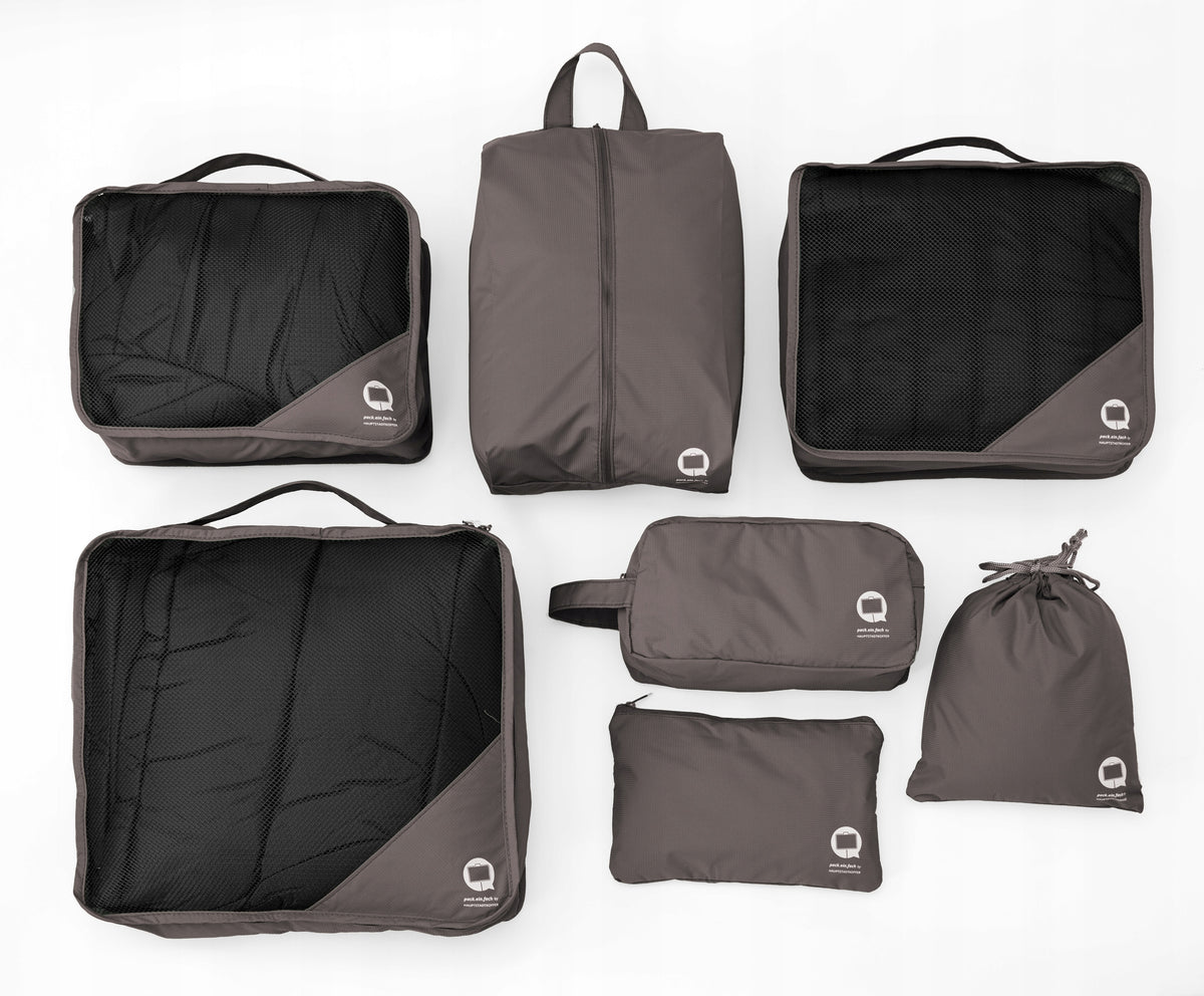 Hauptstadtkoffer - Organizer for suitcases, set of 7 el. , Graphite