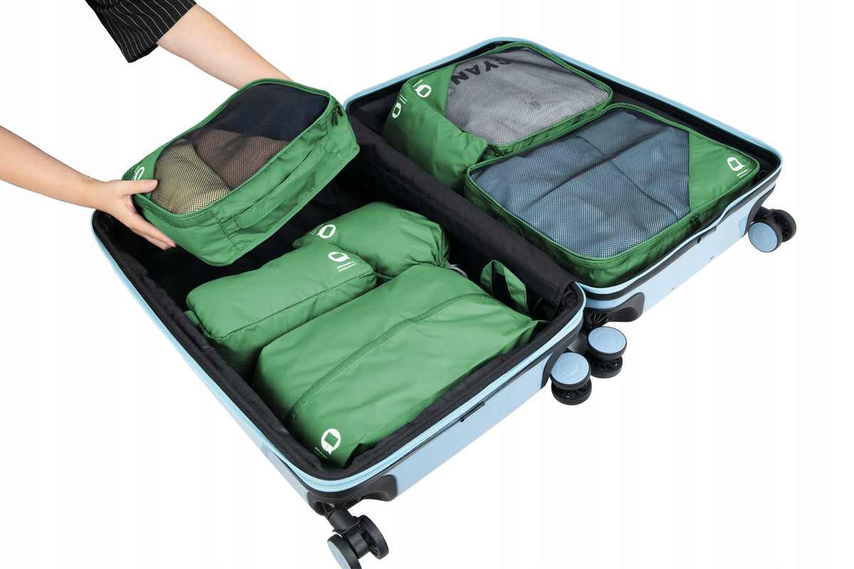 Hauptstadtkoffer - Suitcase organizer, set of 7 el. , Green