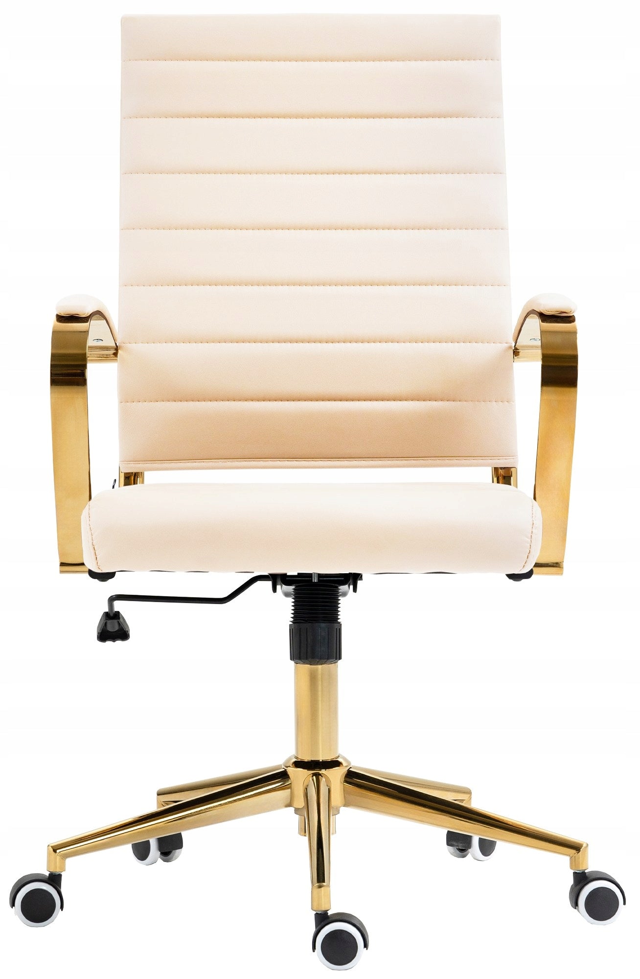 Havanna Faux Leather Office Chair, Cream Packaging status original