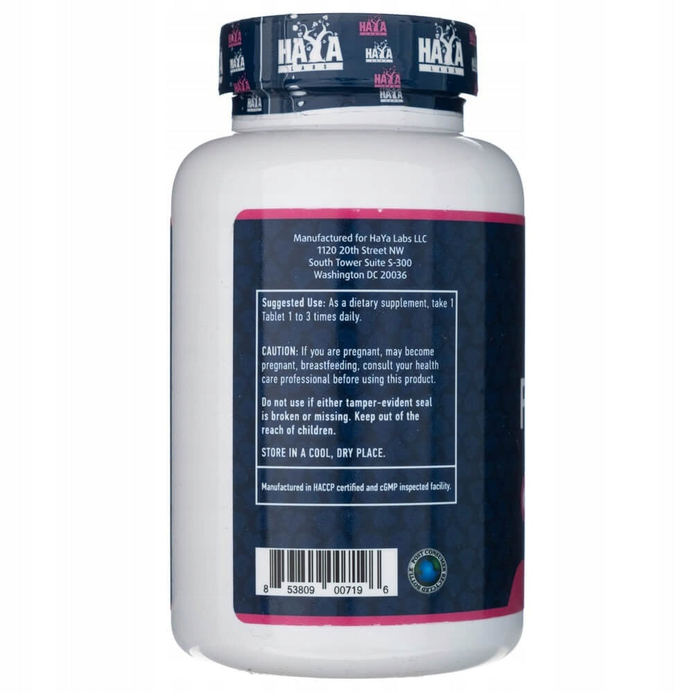 Haya Labs Fennel Fenugreek 600mg 120 tablets Packaging status original