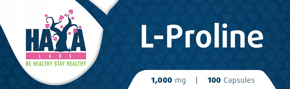 Haya Labs L-Proline, Healthy Joint Bones, 100 capsules Form capsules