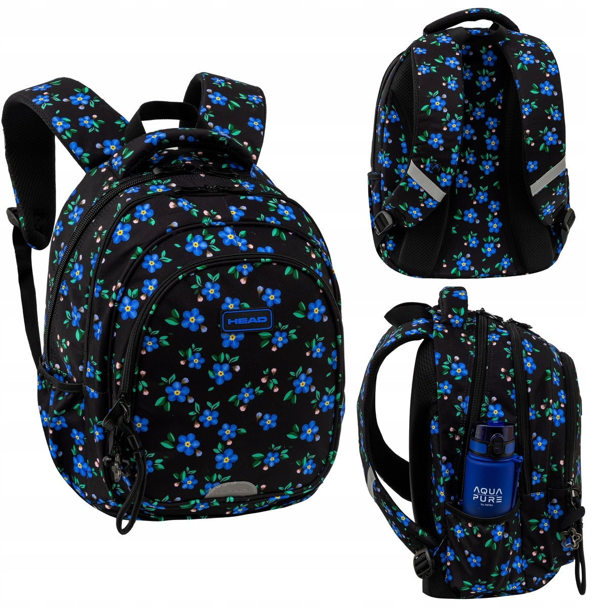 Head, Backpack - Blue Flowers, AY300 Packaging status original