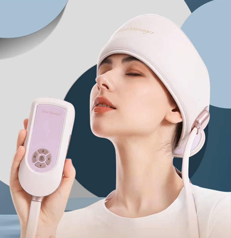 Head Massager Wireless Headband for Temperature Massage with Heating Manufacturer code Opaska uciskowa do masażu głowy Air MAXTECH