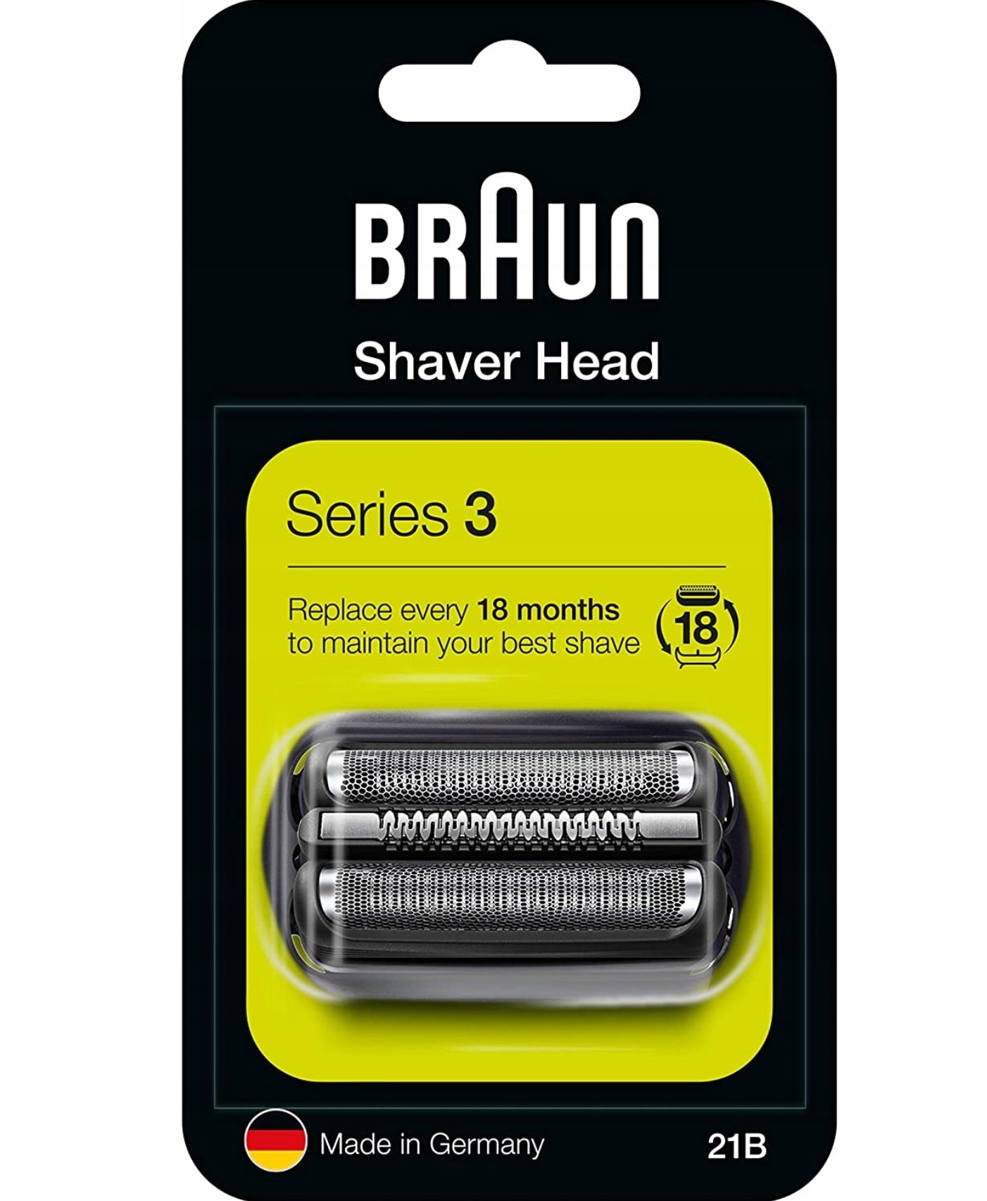 Head block blades foil Braun 21B blade knives for SERIES 3 for 32B original Packaging status original