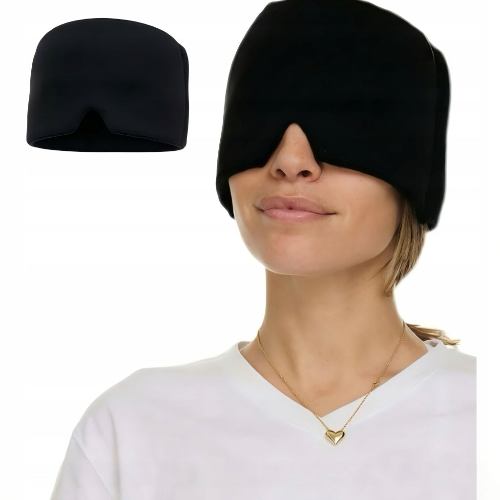 Headache Relief Cap, Migraine Gel Compress, Cooling Mask, Cold Pack,
