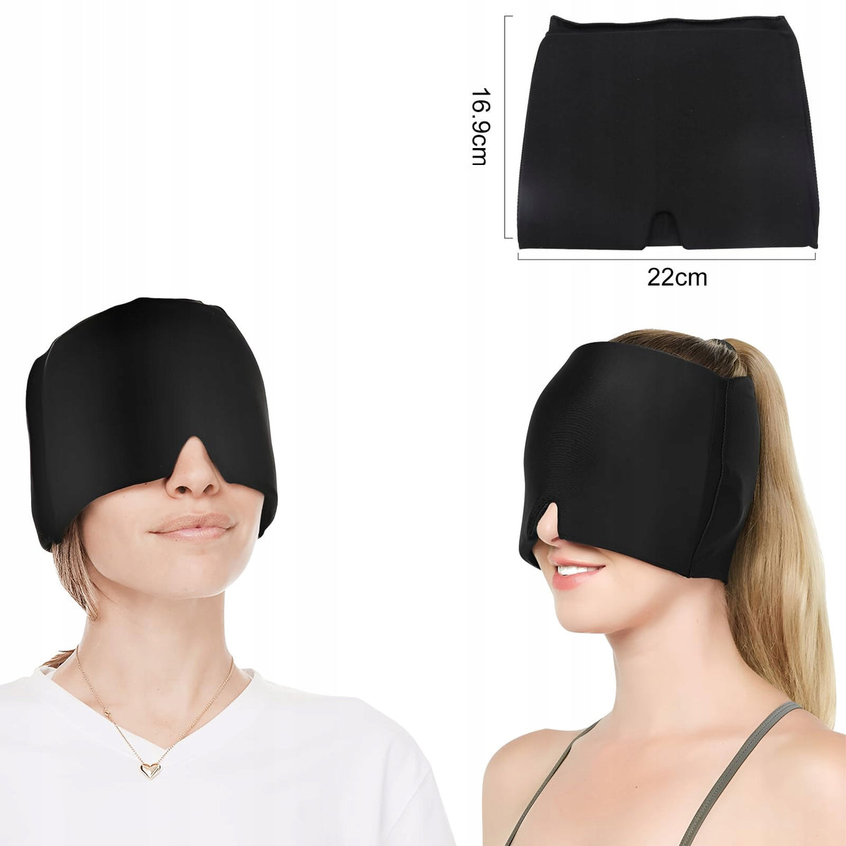 Headache Relieving Cap Migraine Gel Compress Cooling Mask Wrap Brand no brand