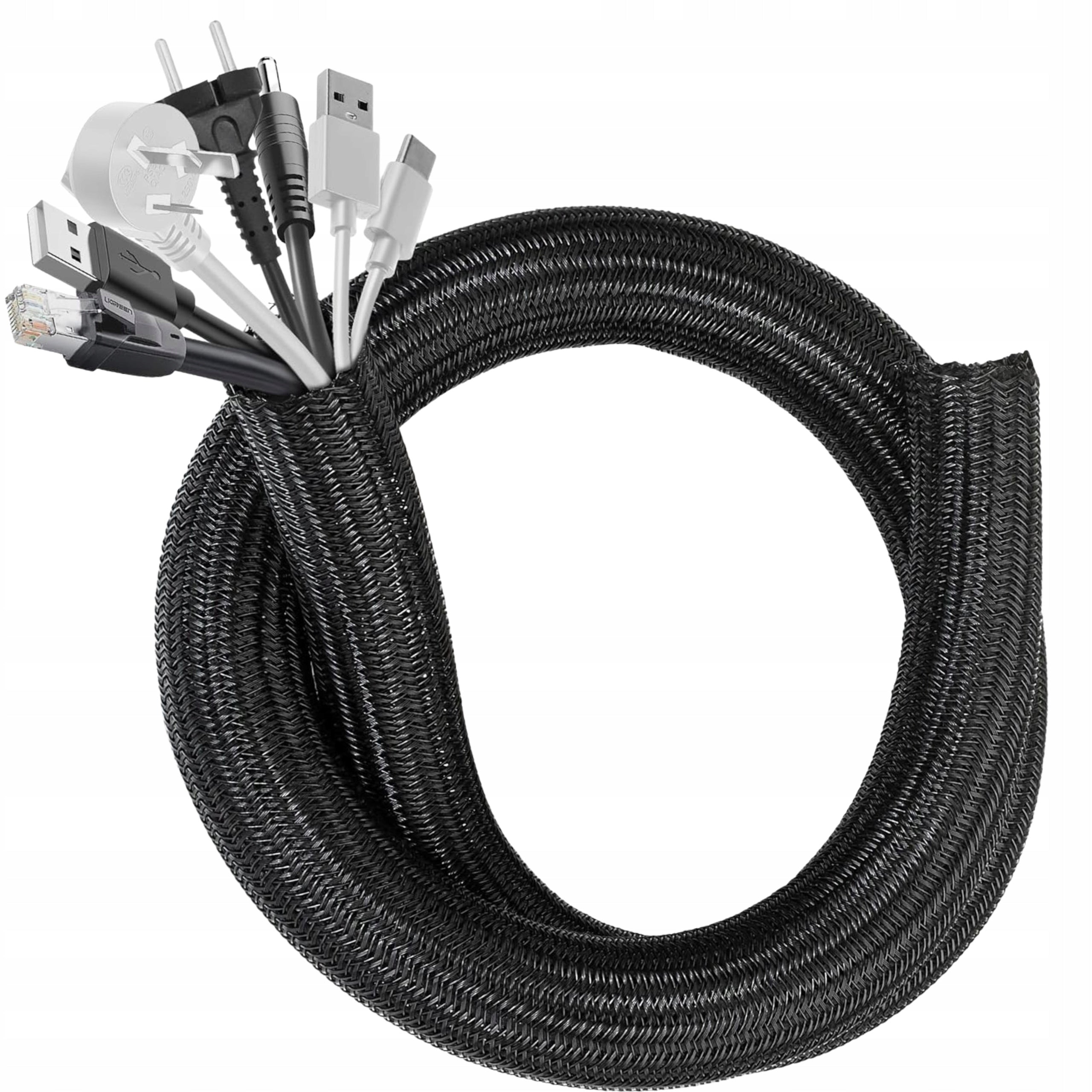 Headband Cable Masker Cover 3m Masking for Cables Black Organizer Brand no brand