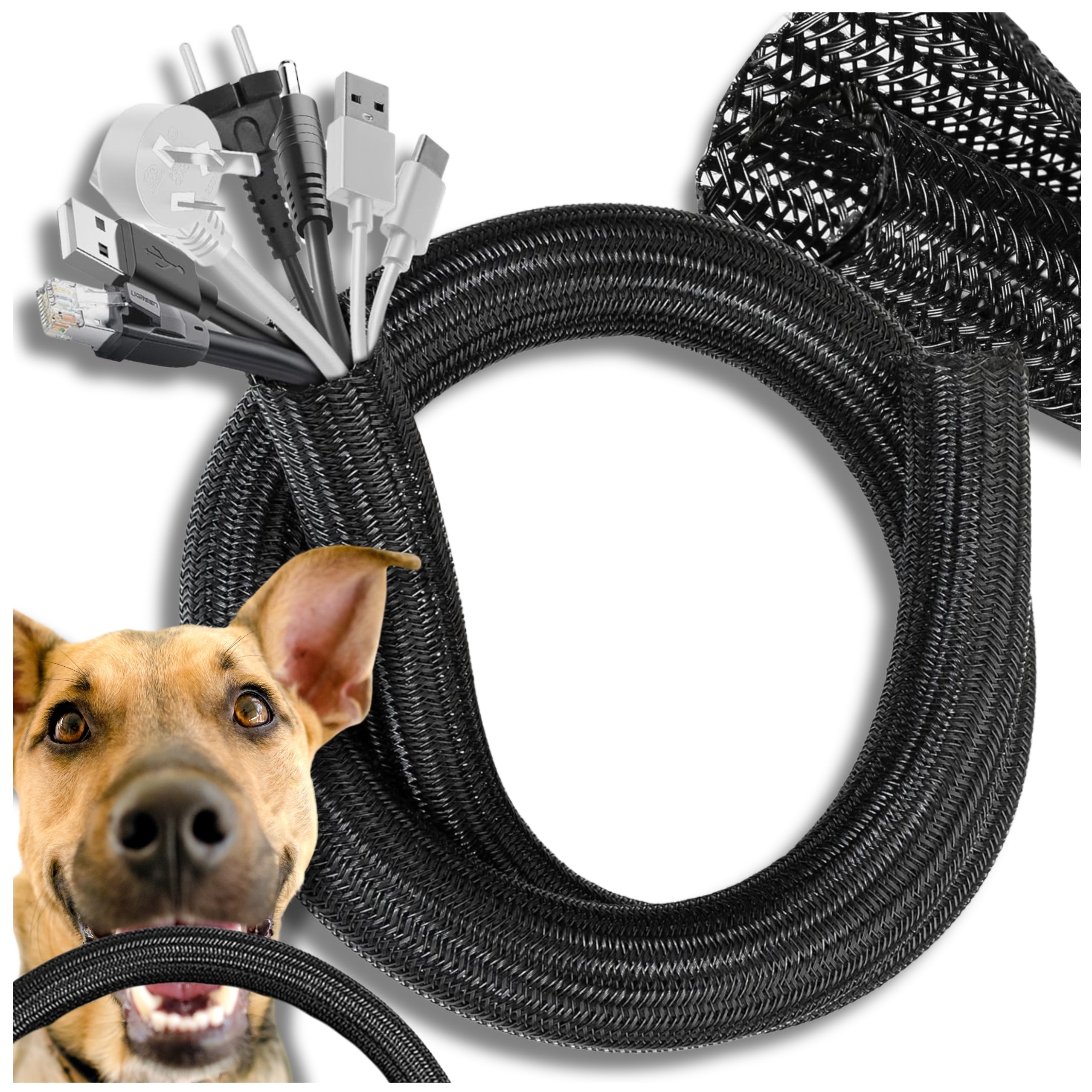 Headband Cable Masker Cover 3m Masking for Cables Black Organizer Manufacturer code Czarna maskownica osłona na przewody i kable