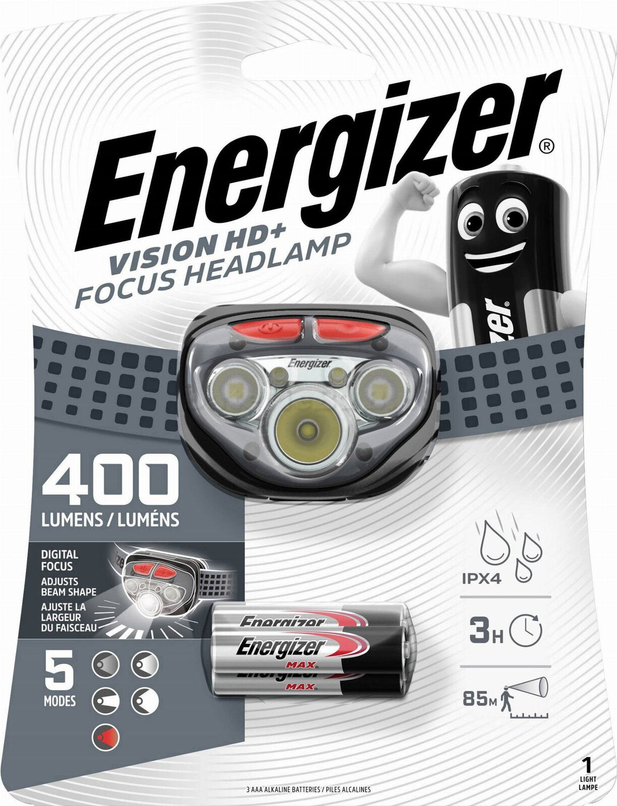 Headlamp Energizer Vision HD+ Focus 400 lm
