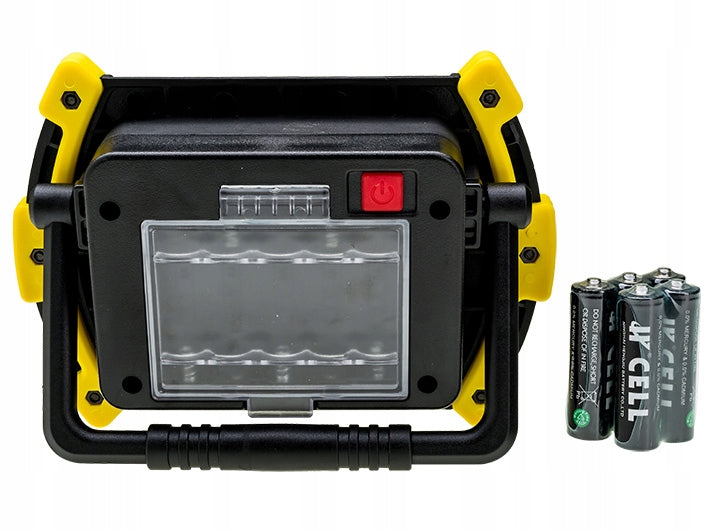 Headlight halogen lamp 5W COB LED + batteries Color black