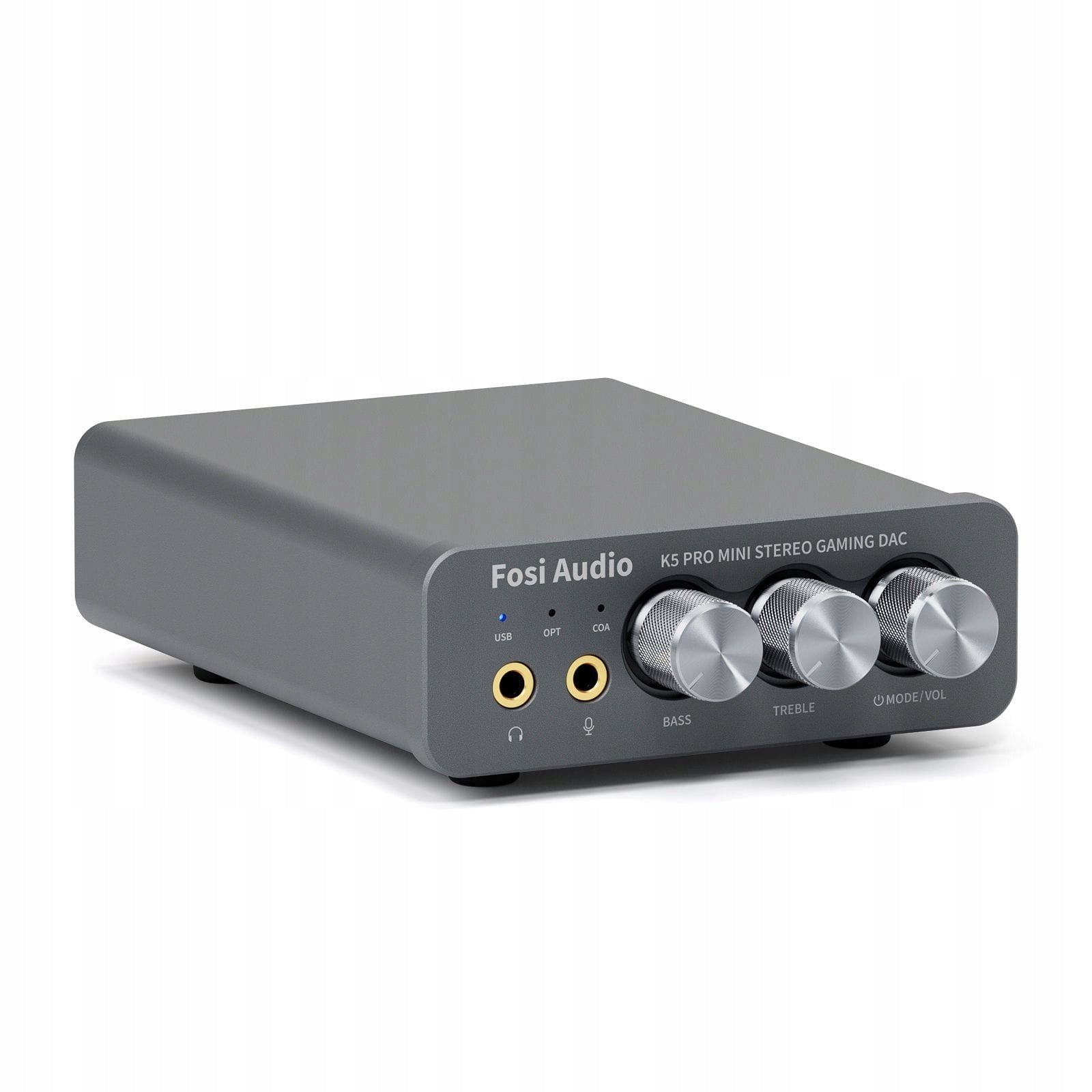 Headphone Amplifier Fosi Audio K5 Pro black stationary with USB DAC Brand Fosi Audio