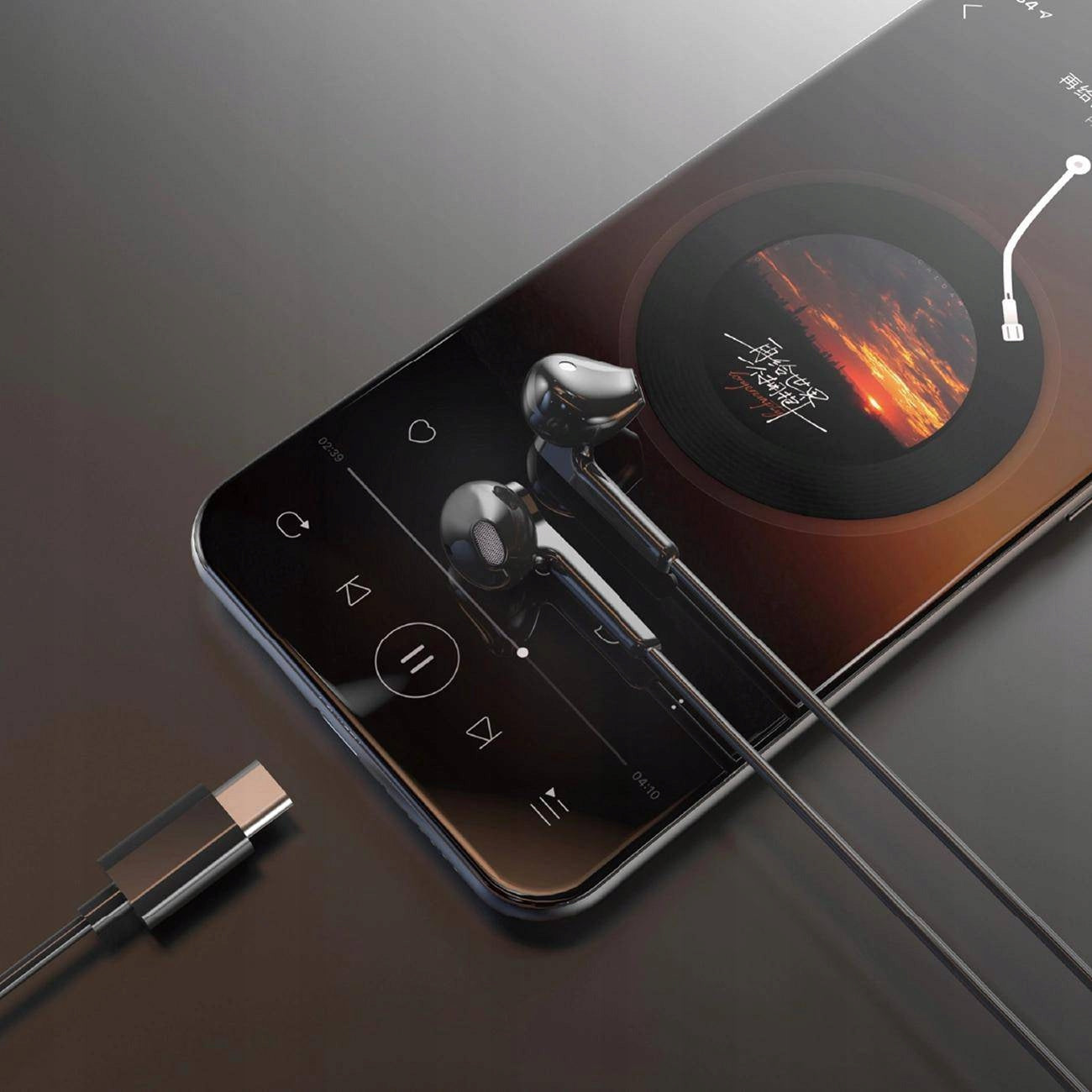 Headphones Dudao X3C wired USB-C black Brand Dudao