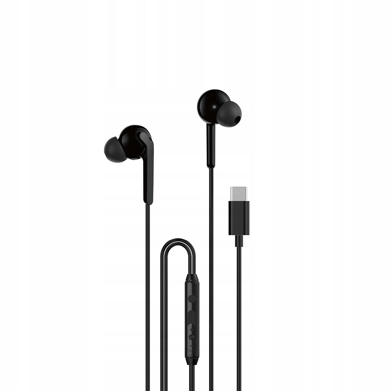 Headphones Dudao X3C+ wired USB-C in-ear 1.2m - black