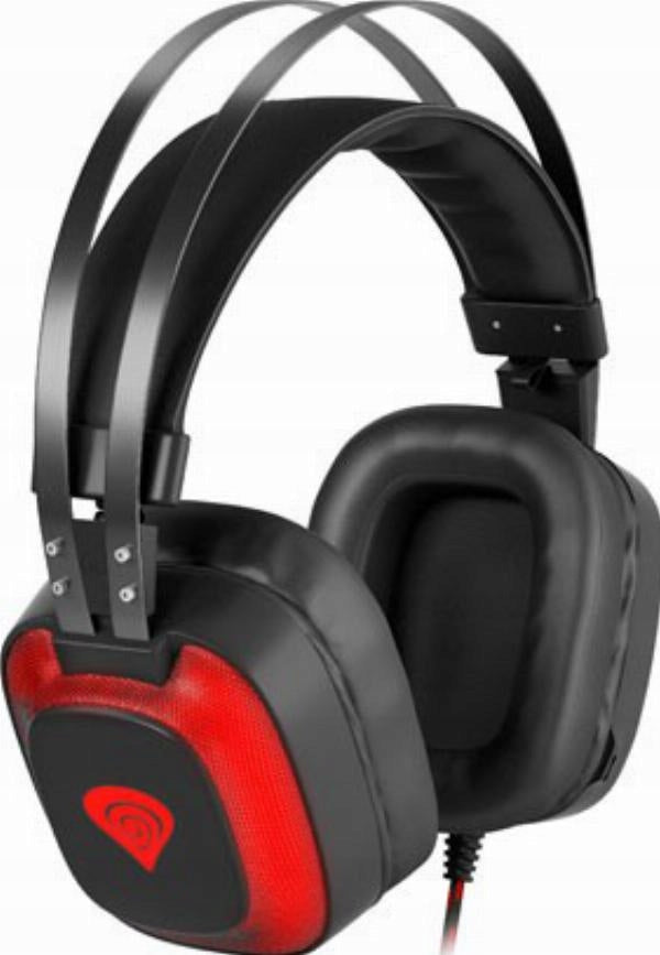 Headphones Genesis Radon 720 7.1 USB black for gamers with microphone Packaging status original