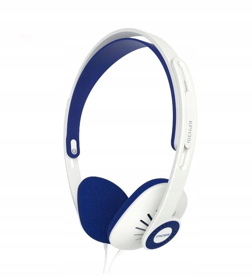 Headphones Koss KPH30iW with microphone, On-Ear, 3.5mm, white