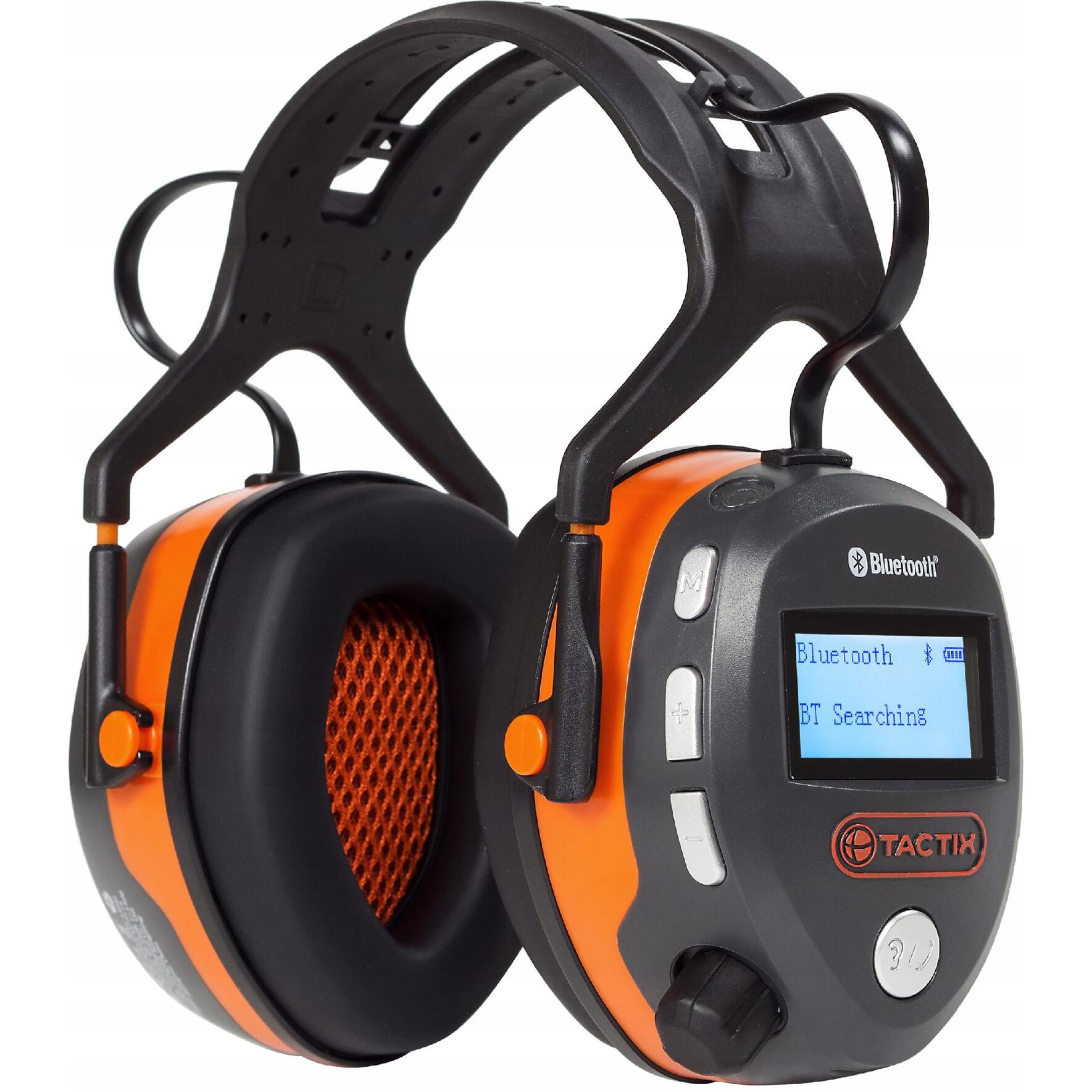 Headphones Protective Earmuffs Bluetooth Radio FM Rechargeable Health & Safety - Tactix