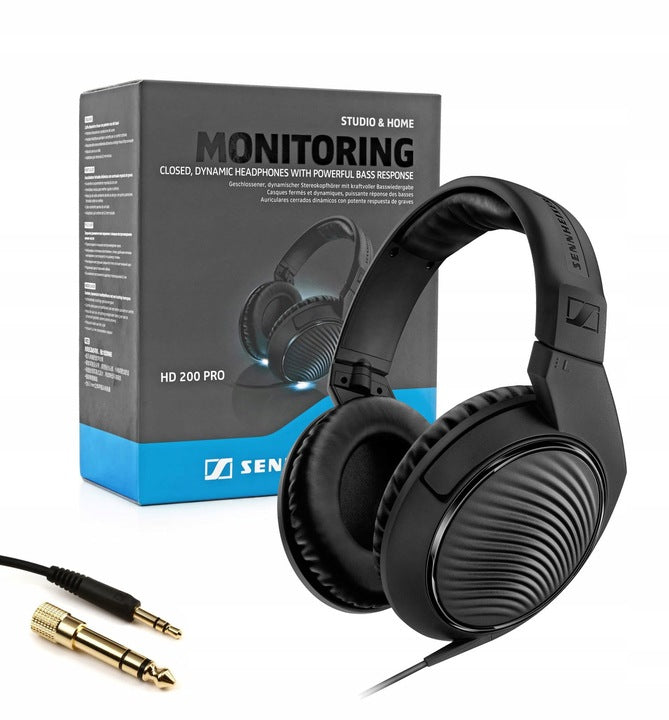 Headphones SENNHEISER HD 200 Pro 32Ohm 108Hz 20-20000Hz +6.3 mm ADAPTER