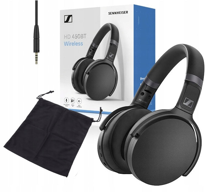 Headphones SENNHEISER HD 450BT Black active ANC 30h BT 5.0 aptX + CASE