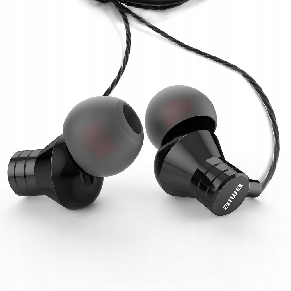 Headphones dock. AIWA ESTM-50BK mic, Black Model other