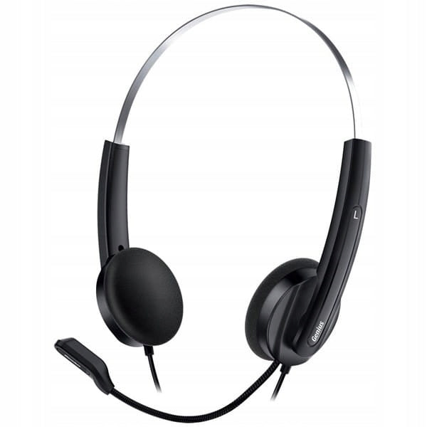 Headphones with microphone Genius HS-220U USB volume control black