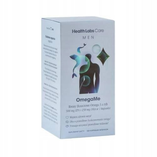 Health Labs Care MEN OmegaMe Omega Fatty Acids 3 120caps EPA DHA Packaging status original