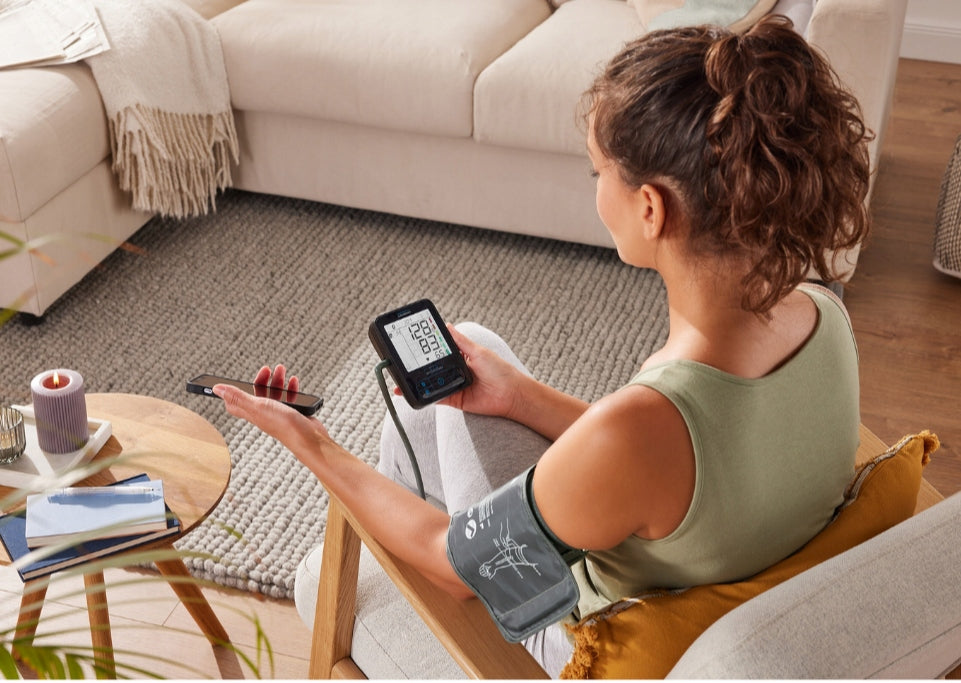 HealthForYou by SILVERCREST Shoulder blood pressure monitor with Bluetooth Manufacturer code 437991_2304
