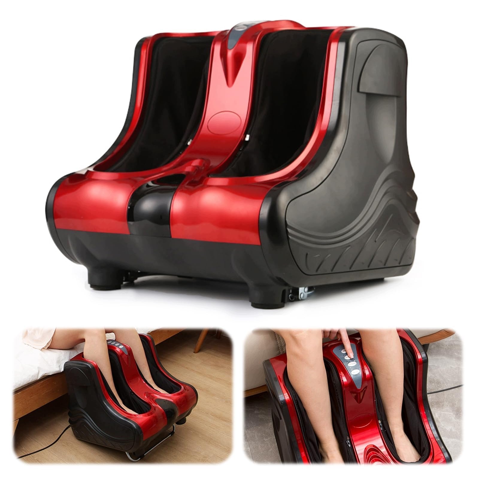 HealthTech RelaxPro Foot and Leg Massager Heating and Vibration