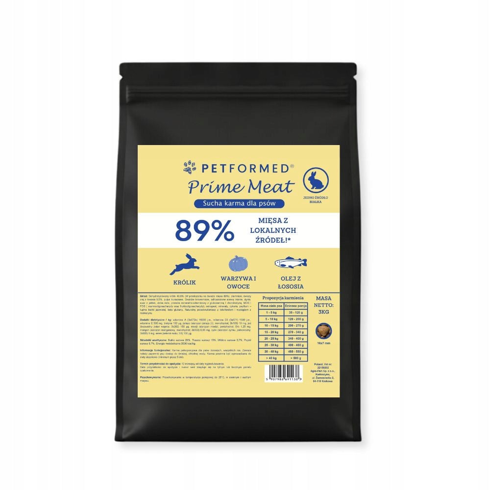 Healthy Dry Food PETFORMED For Dogs MONOPROTEIN Rabbit For Allergy Sufferers