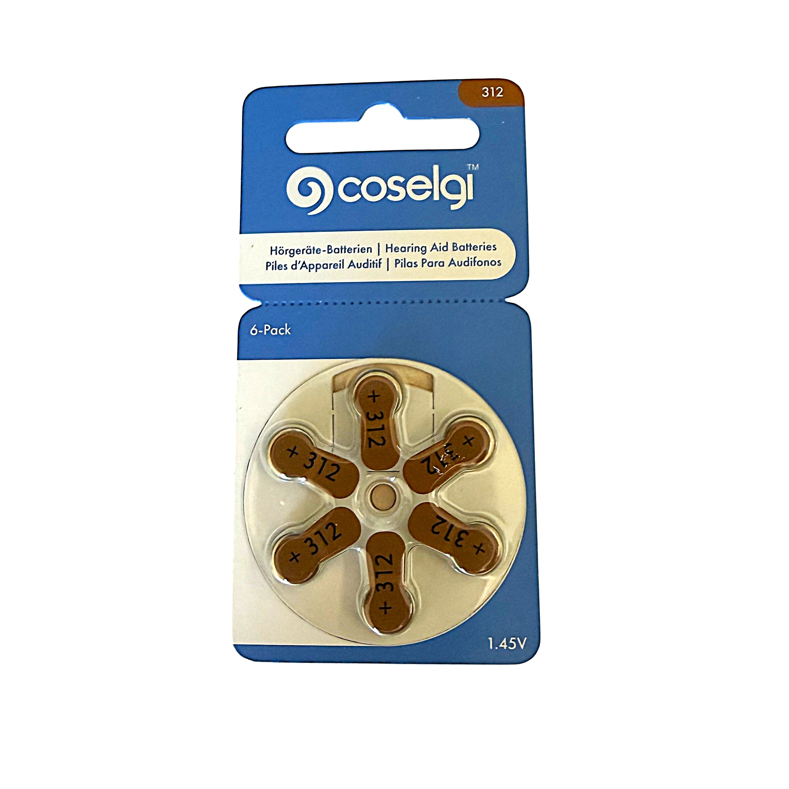 Hearing Aid Batteries Blister 10x6pcs 1,45V (312) coselgi VARTA
