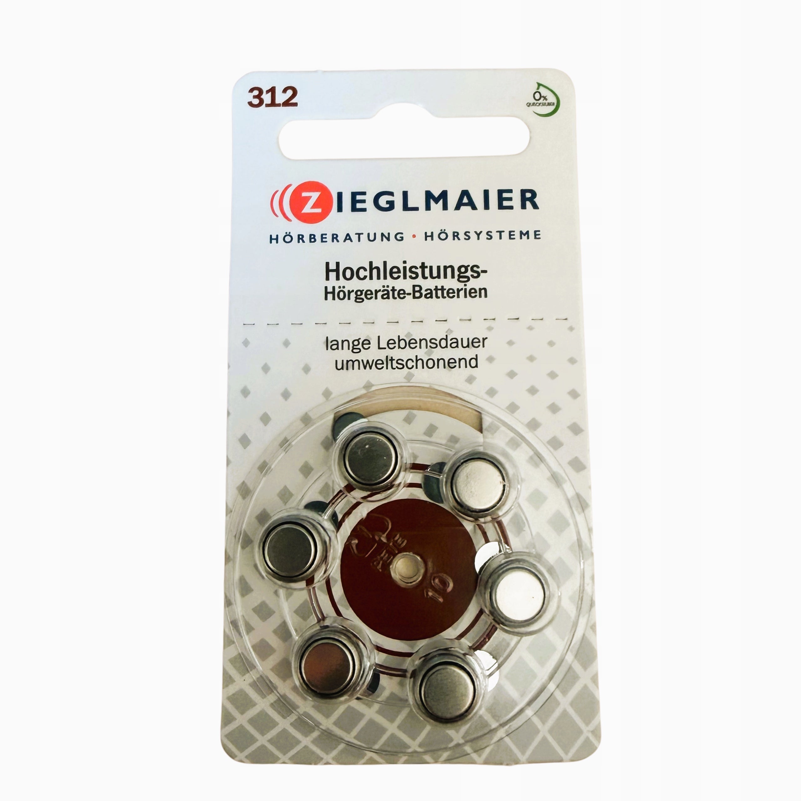 Hearing Aid Batteries Blister 6pcs1,45V Zieglmaier (312) Energizer