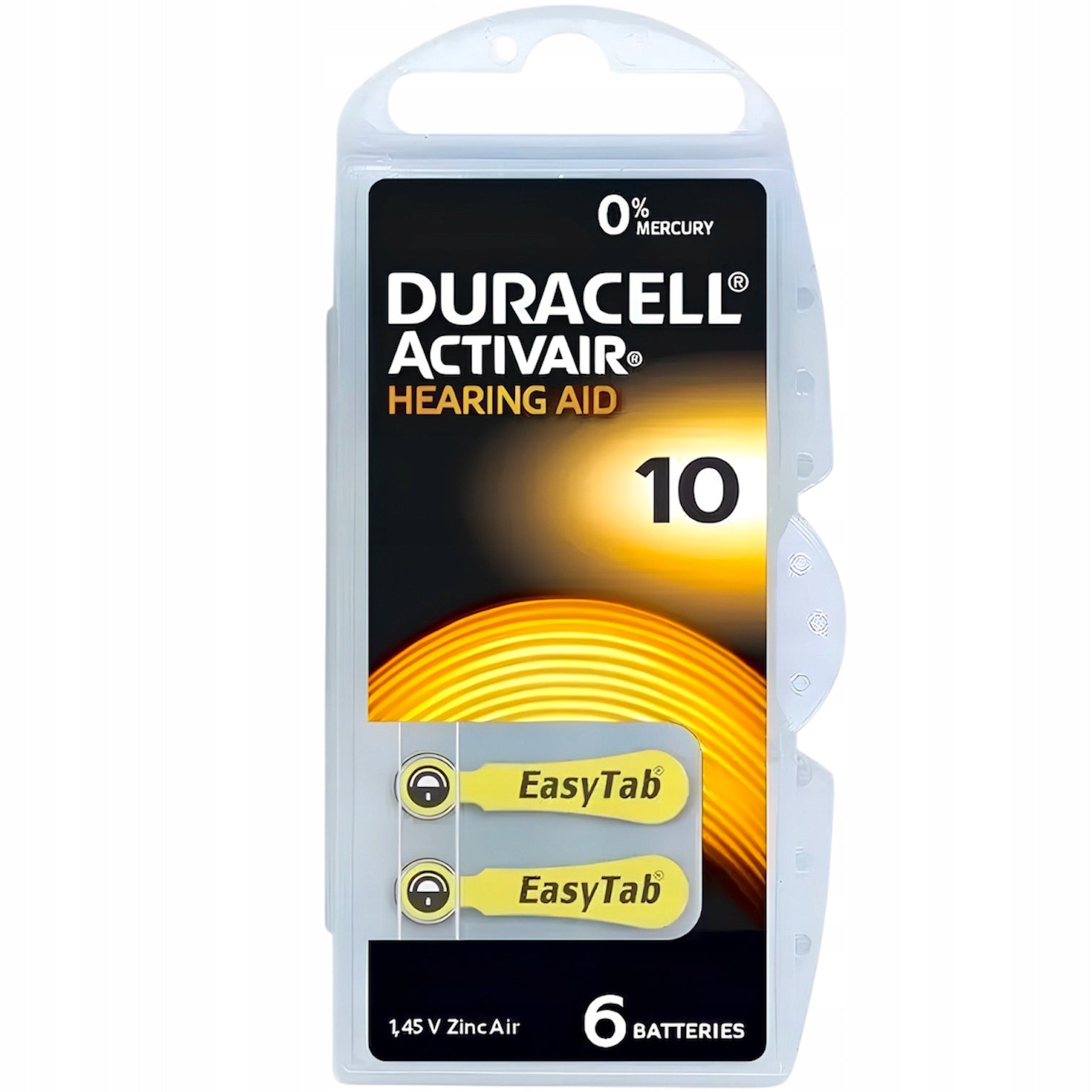 Hearing Aid Batteries DURACELL 10 ActivAir PR70 60pcs. Manufacturer code D10