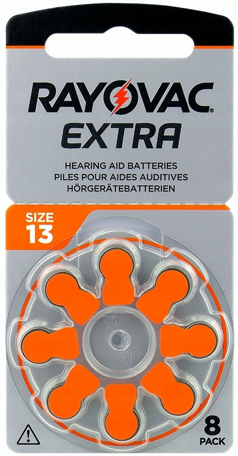 Hearing Aid Batteries RAYOVAC 13 MF PR48 ZincAir 8pcs
